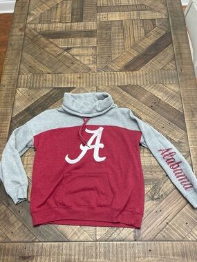 Alabama Crimson Tide Color-Block Funnel Neck Pullover Sweatshirt